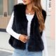 thumbnail image 1 of Chaqueta de abrigo cálida para mujer, de invierno, lisa, con cuello en V, 1 of 6