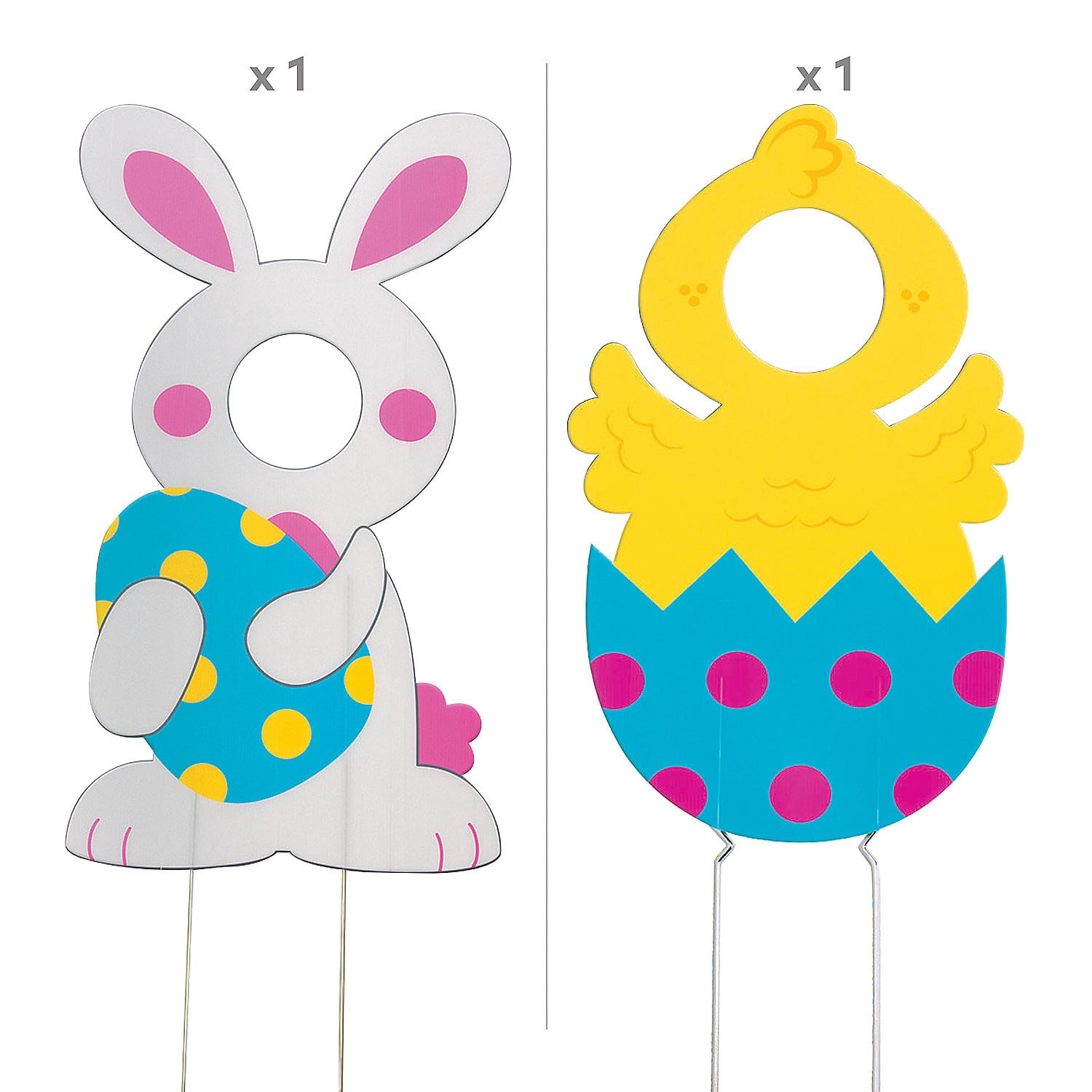 Easter Yard Sign Photo Kit - 2 Pc