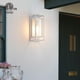 thumbnail image 3 of Aplique de pared para exteriores Mirrea, 35 x 14 x 14 cm, impermeable, blanco mate, 3 of 6