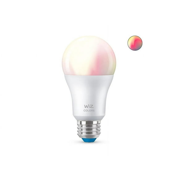 Wiz 60W Equivalent Color Changing A19 Medium Dimmable Smart LED Light Bulb — Residential Use, Standard Application
