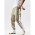 thumbnail image 2 of Cenuakty Men Tear Away Pants Quick Dry Loose Fit Basketball Pants Casual High Split Snap Button Sweatpants, 2 of 9