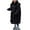 Black, variant on KAUOD Boys Girls Long Winter Coats Waterproof Hooded Quilted Puffer Jackets Lightweight Oversized Pockets down Outwear