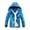 R-Blue, variant on Fall Jacket For Boys Dinosaur Print Windbreaker With Detachable Hood Outdoor Windproof Raincoats Lightweight Coat