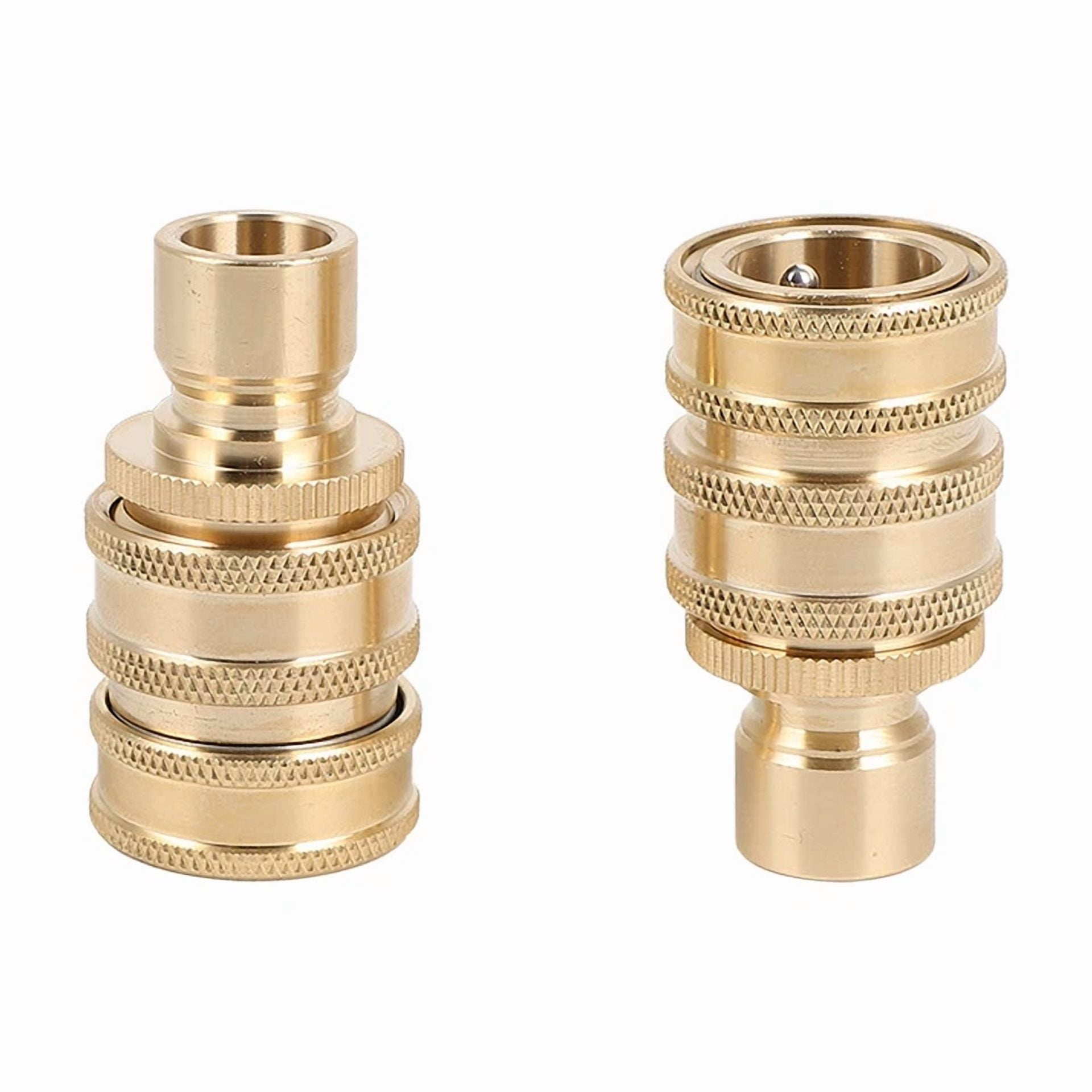 ZYLER- 3/4" Garden Hose Quick Connect Water Solid Brass Female Male Connector Set New