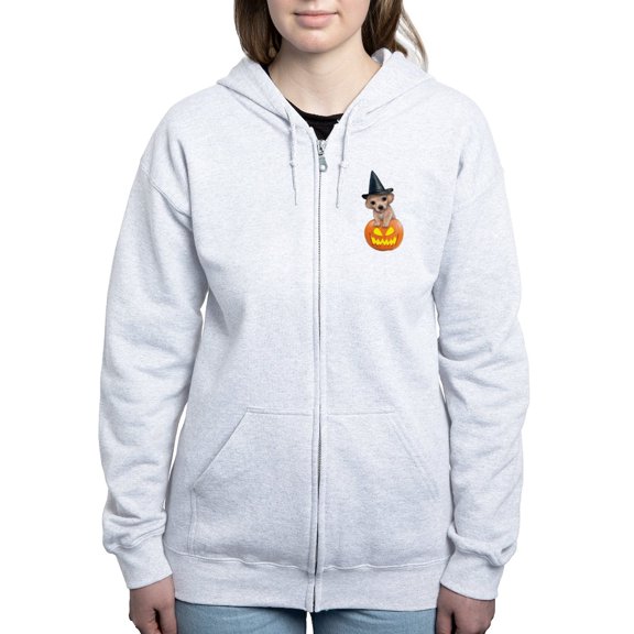 CafePress - PD Moreno's Halloween Puppy Women's Zip Up Hoodie - Women's Zip Hoodie