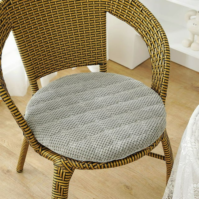 SROBPTY Coussin de Siège, Coussin de Chaise Rond Éponge Quatre Saisons Épaissi Amovible Lavable Coussin de Chaise Rond Antidérapant