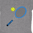 thumbnail image 3 of Inktastic Blue Tennis Racket and Ball Boys or Girls Baby Bodysuit, 3 of 4