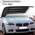 thumbnail image 3 of 1pc Car Right Front Fog Light Grill for Audi A3 S3 2013-2017 No.8V5807682 ABS Black, 3 of 7