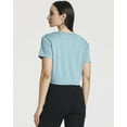 thumbnail image 4 of 5 Pack: Women's Short Sleeve Twist Front Crop Top Dry-Fit Athletic Crew Neck T-Shirt, 4 of 6