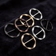 thumbnail image 7 of 2Pcs Silk Scarf Ring Clip T-Shirt Tie Clips for Women Fashion Metal Round Circle Clip Buckle Clothing Ring Wrap Holder by Elapind, 7 of 7