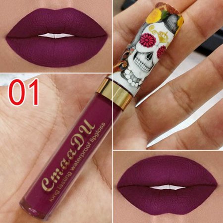 Color Gloss Lipstick - New Makeup Cosmetic Matte Long Lasting Vintage Style Soft Lip Liquid Lipstick Lip Gloss HITC