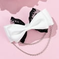 thumbnail image 6 of vlrwzc Bow Clips Barrettes, Gothic Style Lace Hair Clips with Chain Bow Hair Clip Vintage Halloween Headdress Hairpin Hair Accessories for Women, 6 of 7