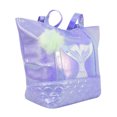 thumbnail image 2 of Bolsa Dama La Merced  Morado Tornasol Corte Tote Brillante Llavero Pompón, 2 of 5