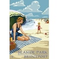 thumbnail image 4 of Bridgeport, Connecticut, Woman on the Beach (1000 Piece Puzzle, Size 19x27, Challenging Jigsaw Puzzle for Adults and Family, Made in USA), 4 of 4