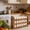 Brown, variant on Wooden Egg Tray Rack Stackable 36-Egg Holder | Rustic Conifer Wood & Metal Countertop Organizer, 3-Tier Farmhouse Storage With Handles, Ventilated Brown Display For Fresh Eggs, Kitchen Home Décor
