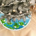 thumbnail image 5 of GZHJMY Christmas Tree Skirt Happy Easter Flowers and Blossom Cherry Xmas Tree Mat 36in Chriatmas Tree Mat for New Year Holiday Party Decor with Tassel, 5 of 6