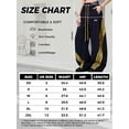 thumbnail image 3 of EMMIOL Women's Y2K Striped Baggy Sweatpants, High Waisted Wide Leg Casual Joggers with Drawstring Waist and Cuffs, 3 of 8