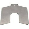 Metal Shim Stock; Type: Slotted Shim ; Material: Stainless Steel ; Thickness (Decimal Inch): 0.0750 ; Width (Inch): 4 ; Length (Inch): 4 ; Number of Pieces: 5