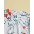 thumbnail image 4 of Infant Baby 4th of July Romper Casual Short Sleeve Round Neck Cartoon Print Jumpsuit Newborn Bodysuit Baby Clothing, 4 of 9
