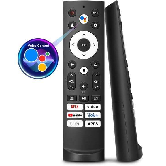 Voice Remote Control Replacement for Hisense Smart Google TV，Compatible with Hisense QLED UHD Mini-LED ULED Google TVs