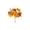 A, variant on Honmine Simulation Red Maple Leaf Indoor Garden Courtyard Decoration, Engineering Plants Landscaping Fake Branches, Plastic Faux Pumpkin Maple Bunch for Fall