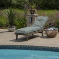 thumbnail image 3 of ARDEN PolyFill Outdoor Chaise Lounge Cushion 76 x 22, Stone Grey Leala, 3 of 11