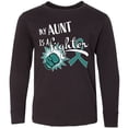 thumbnail image 3 of Inktastic Ovarian Cancer Awareness My Aunt is a Fighter Long Sleeve Youth T-Shirt, 3 of 5