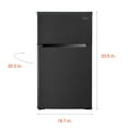 thumbnail image 2 of Magic Chef 3.1-cu. ft. Mini Refrigerator with Top Freezer in Black, 2 of 3