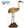 thumbnail image 2 of Handcrafted Cuddlers 30'' Brown and White Plush Standing Crane Figurine, 2 of 2