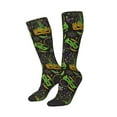 thumbnail image 2 of Daiia Sports Socks Carnival Mardi Gras3 Printed Novelty Crew Socks for Men Women Knee High Socks Cotton Socks Soft & Breathable Support Unisex Socks, 2 of 9