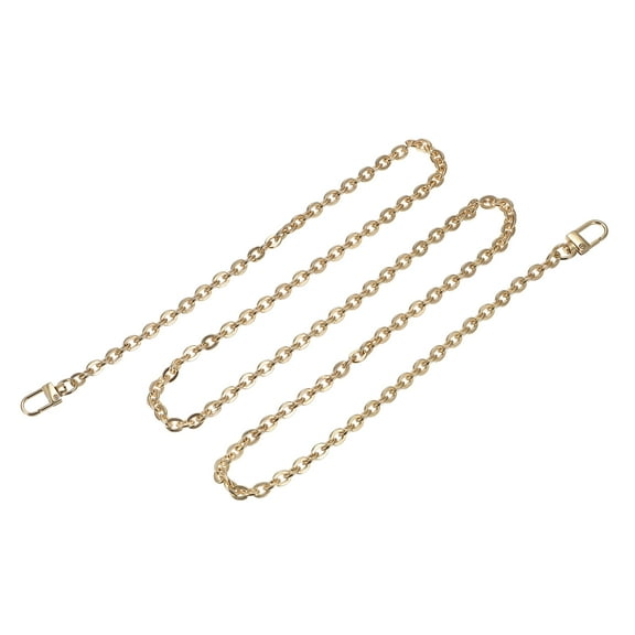 Uxcell 43"x0.28" Purse Chain Strap, Purse Handle Shoulder Bags Replacement Strap, Gold