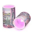 thumbnail image 7 of Yayeee Flameless Candles with Remote Flickering Battery Operated Multi Color Changing, Pink Floral, 7 of 7