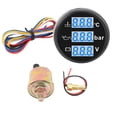 thumbnail image 2 of 3 in 1 Boat Marine Meter Kit, Water Temp Oil Pressure Voltmeter Triple Gage Set IP67 Water Proof for Cars RVs Trucks Boats, 2 of 7