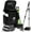 Black Trash Can with Rake & Pooper Scooper, variant on Dog Poop Trash Can Outside, 20L/5Gallon Dog Waste Trash Can with Lid, Pedal and Removable Inner Waste Bin, Pet Poop Bucket with 100 Bags, Green