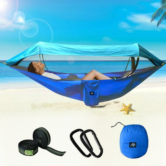 IC ICLOVER 2 Person Outdoor Portable Camping Hammock Tent Double Hammock Mosquito Net Sunshade Hanging Bed