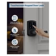 thumbnail image 2 of Front Door Keyless Entry Lock With Touchscreen Keypad, Anti-Peep Feature, Auto-Lock, Matte Black Finish, 4-Pack ,Multi Purpose, 2 of 4