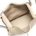 thumbnail image 3 of Pre-Owned Hermes Hermès Lindy 26 Turtiere Gray Shoulder Bag/Handbag in Taurillon Clemence..., 3 of 9