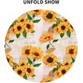 thumbnail image 2 of Nappe Ronde Vintage Tournesol Lavable Réutilisable Décoration Housse de Table pour Cuisine Fête 60 Pouces, 2 of 6