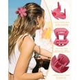 thumbnail image 3 of 6 PCS Hair Claw Clips - Matte Flower, Heart, Butterfly Hair Claw Clips for Women Girls - Non-Slip and Strong Hold for Thin/Medium/Thick Hair, 3 of 13