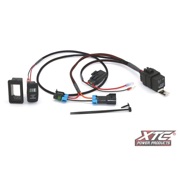 XTC Plug & Play Coolant Fan Override Switch Kit Compatible with Polaris RZR 2016 XP Turbo
