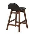 thumbnail image 4 of Modway Juno 24" Upholstered Wood Counter Stool in Brown (Set of 2), 4 of 10
