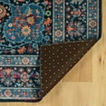 thumbnail image 6 of Linon Emerald Grenier Woven Microfiber Polyester 6'7"x9'7" Rug in Navy, 6 of 8