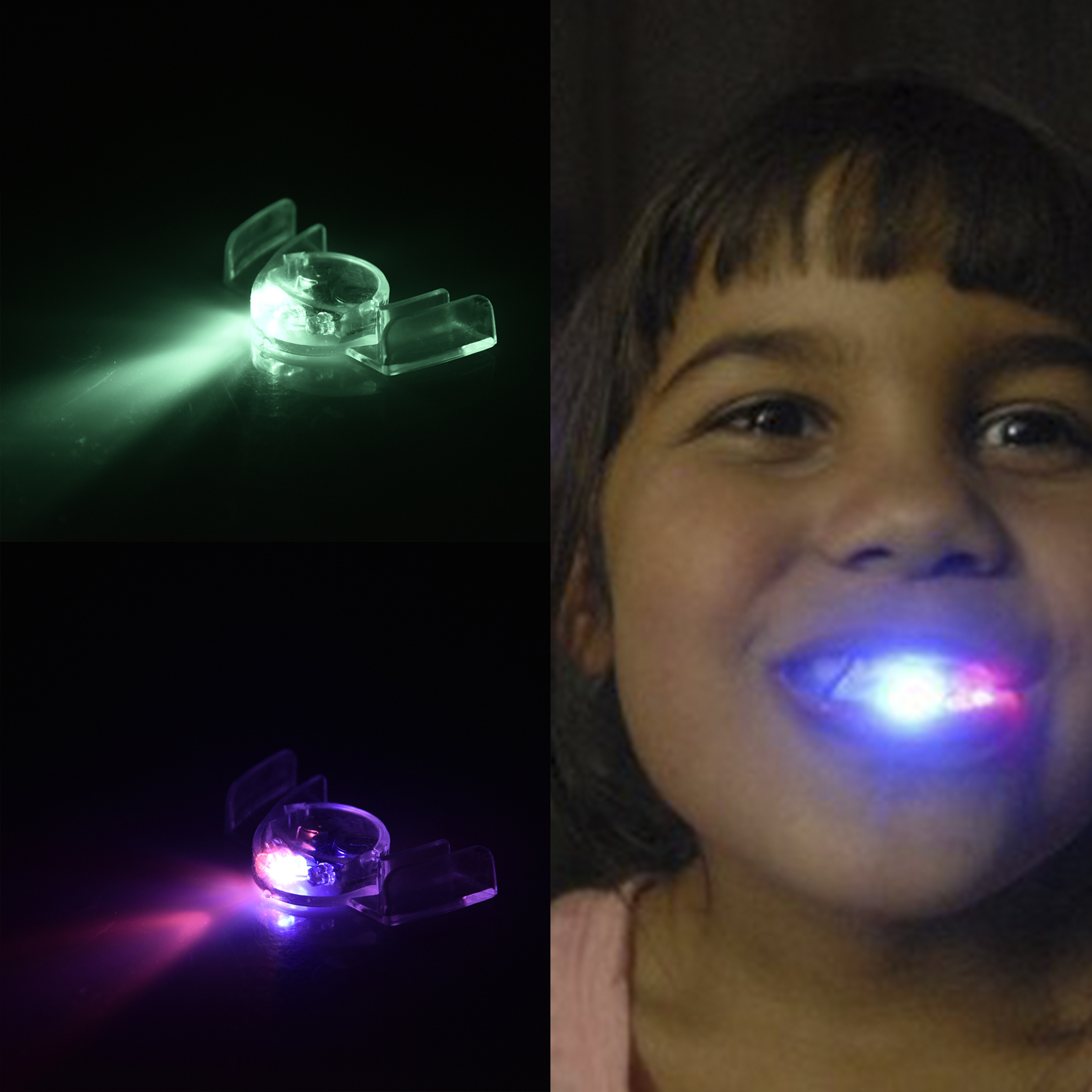 Flashing Mouth Teeth Light Up Mouthpiece Rainbow LED Mouth Piece