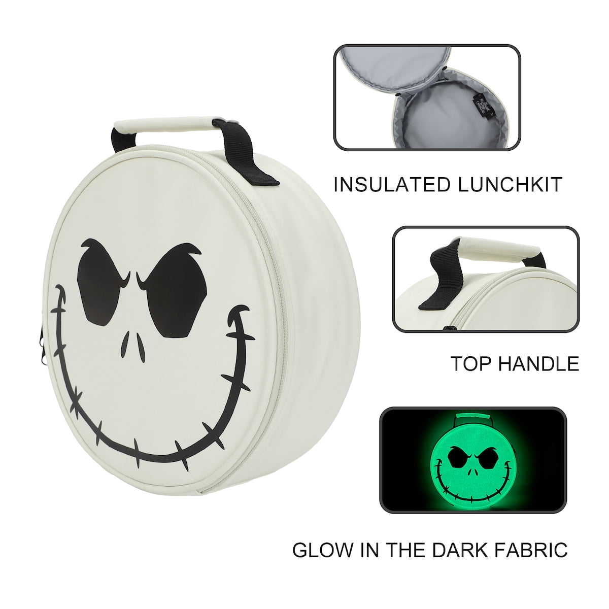 Jack Skellington Lunch Box with Utensils – The Nightmare Before Christmas