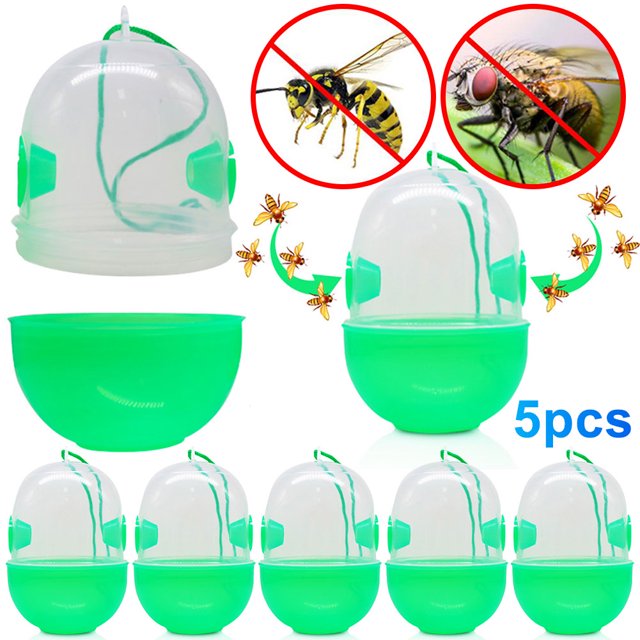 Trampas Colgantes para Abejas Chaqueta Control Avispas Atrapamoscas Exteriores Amarillo