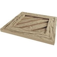 thumbnail image 5 of Ekena Millwork 24"W x 24"H Timberthane Riverwood Diamond Faux Wood Non-Functional Gable Vent, Primed Tan, 5 of 5