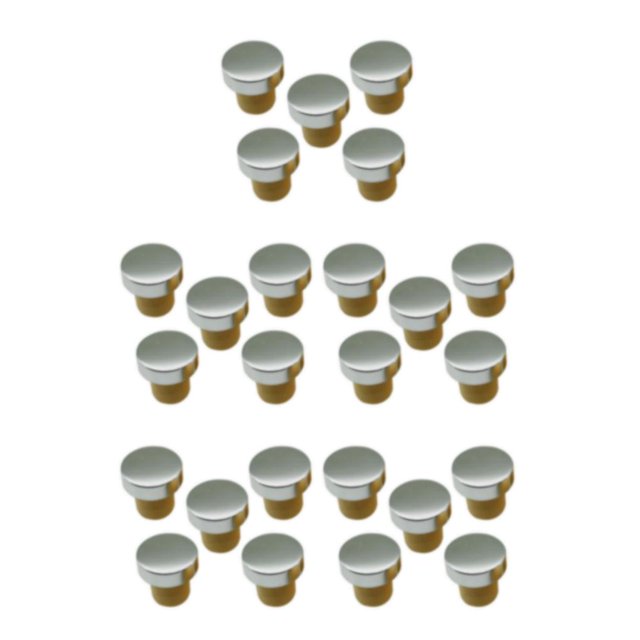 mmirethe Durable 5-Pack T-shape Wine Stopper Silicone Plug Cork Bottle Stopper Cap Silver 5Set
