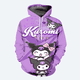 thumbnail image 3 of Sudadera con capucha de Hello Kitty para niña, estilo nuevo de otoño e invierno, con estampado 3D, para niños, moda urbana, informal, 3 of 5