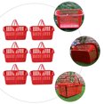 thumbnail image 3 of MasteelfCA 20Pcs Plastic Fruit Baskets Double Handles Storage Baskets Household Baskets Red, 3 of 8