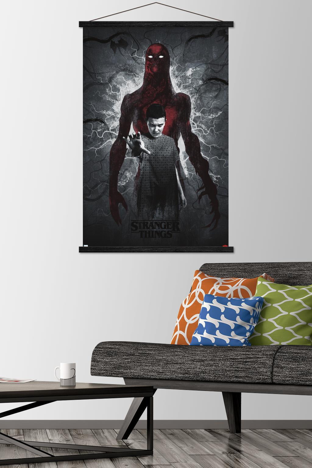 Netflix Stranger Things: Season 4 - Vecna and Eleven Wall Poster with Magnetic Frame, 22.375" x 34"